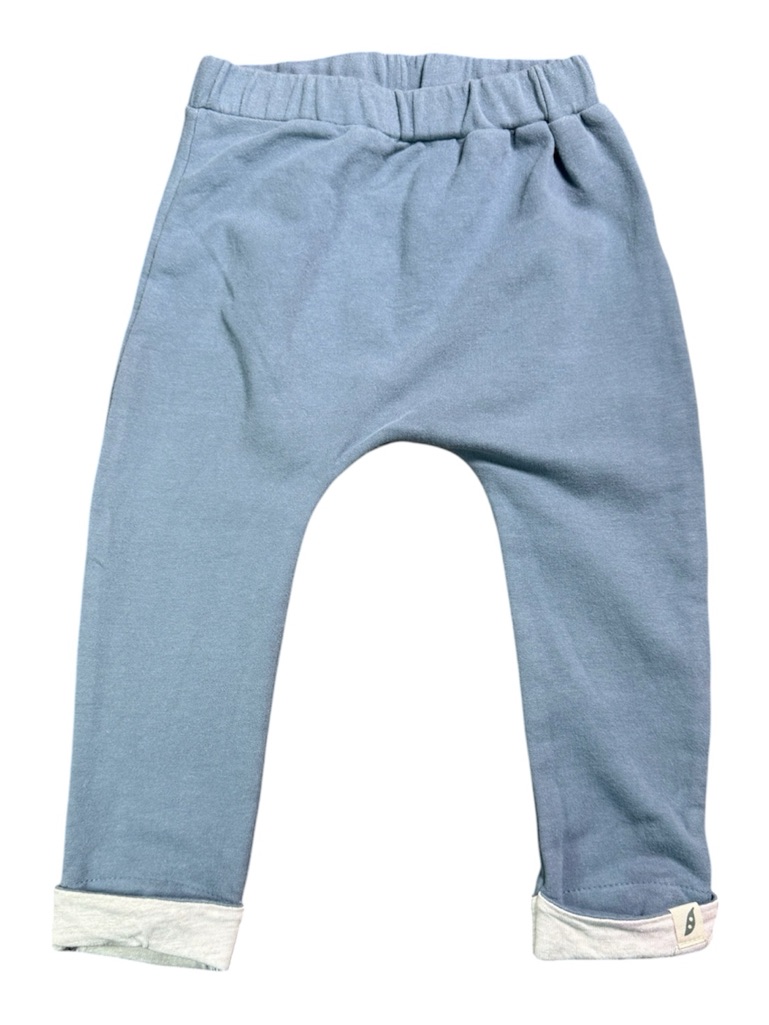 Easy Peasy Baby Blue Organic Cotton Pants 12m Soft Comfy